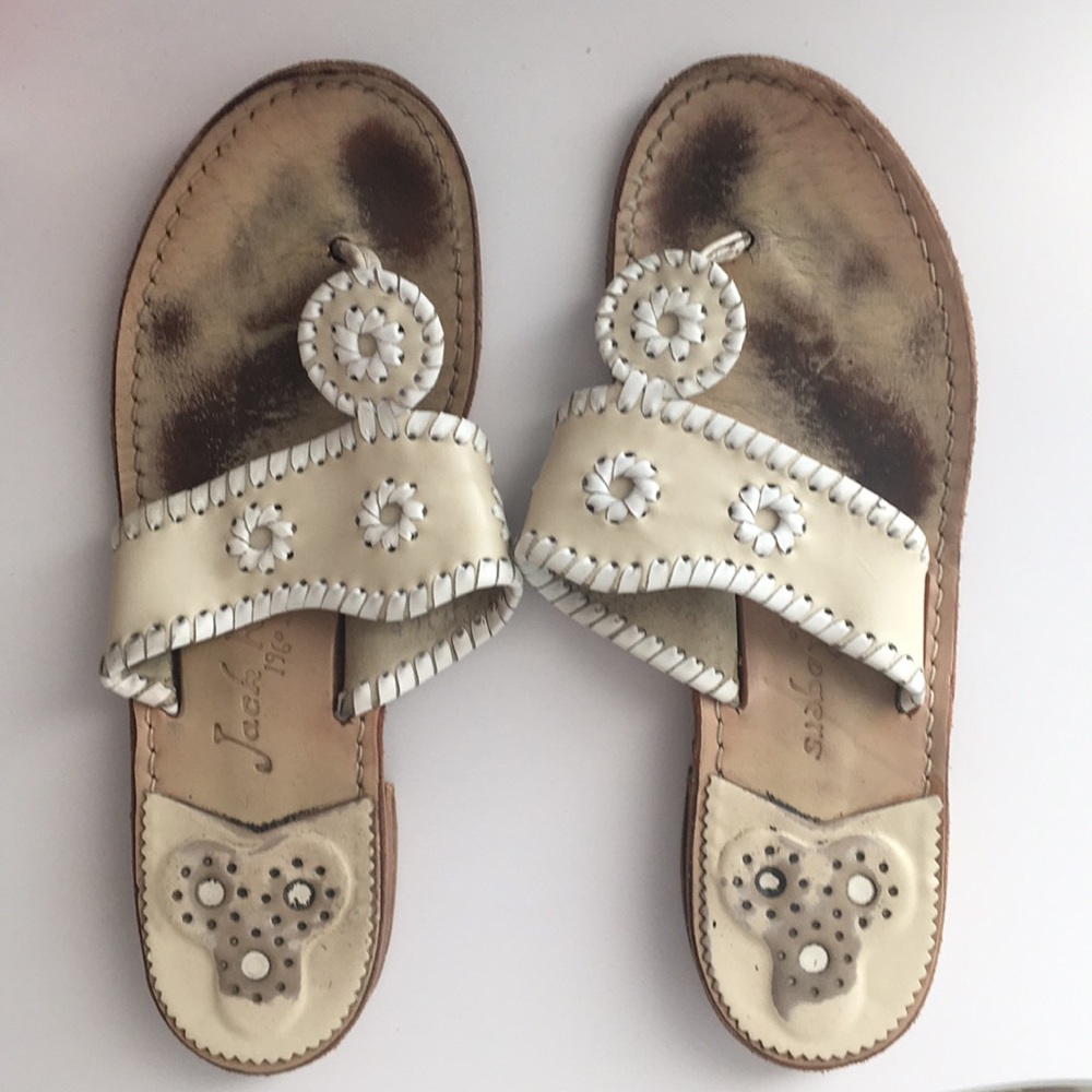 Bone and White 8.5 Jack Rogers